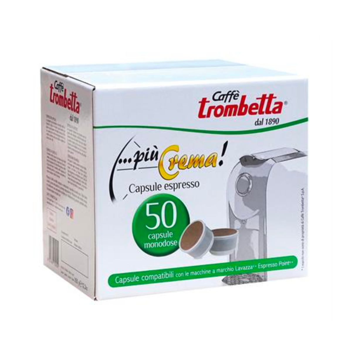 Caffè Trombetta Più Crema - 6 Confezioni da 50 Capsule Compatibili