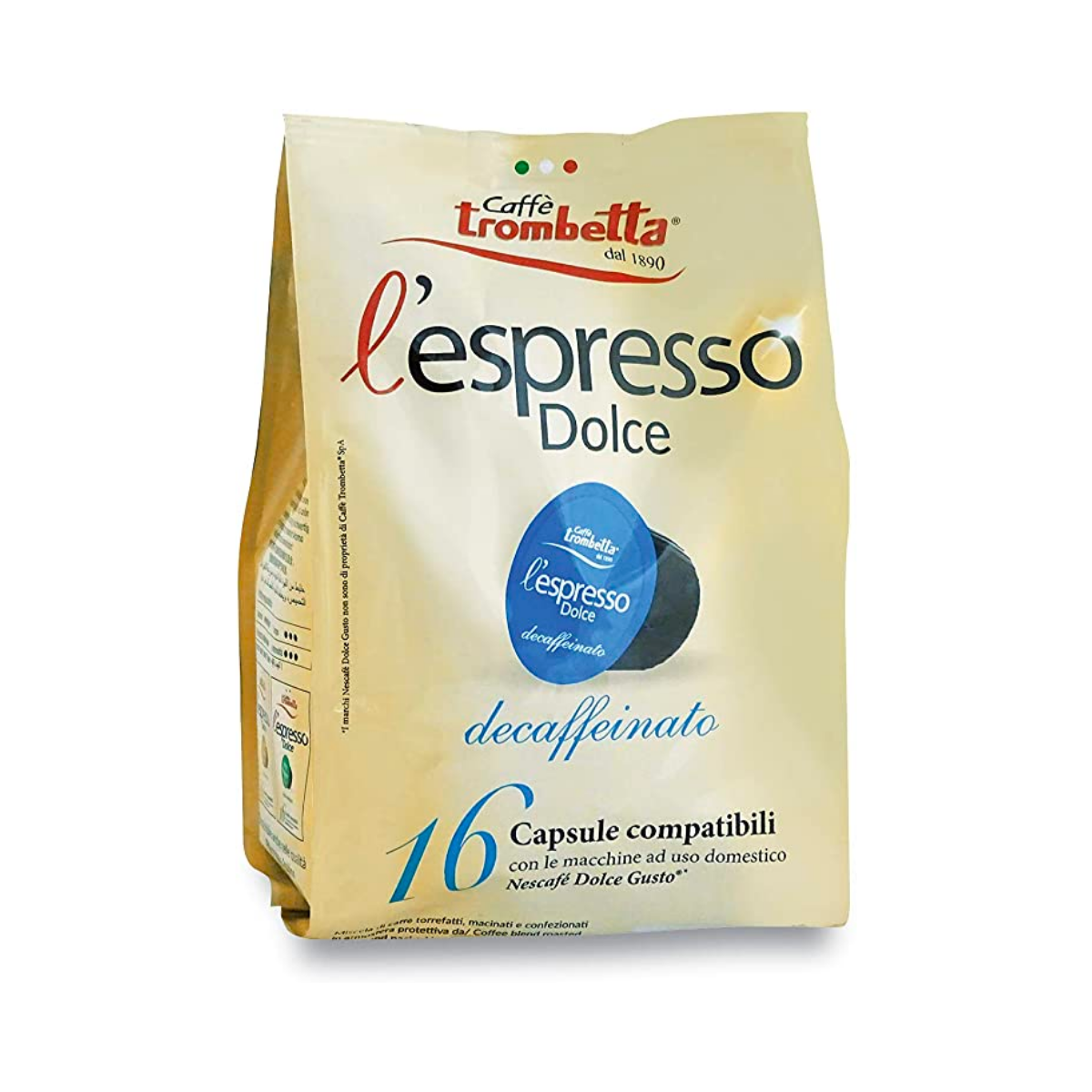 Caffè capsule compatibili Nescafé Dolce Gusto Decaffeinato 16