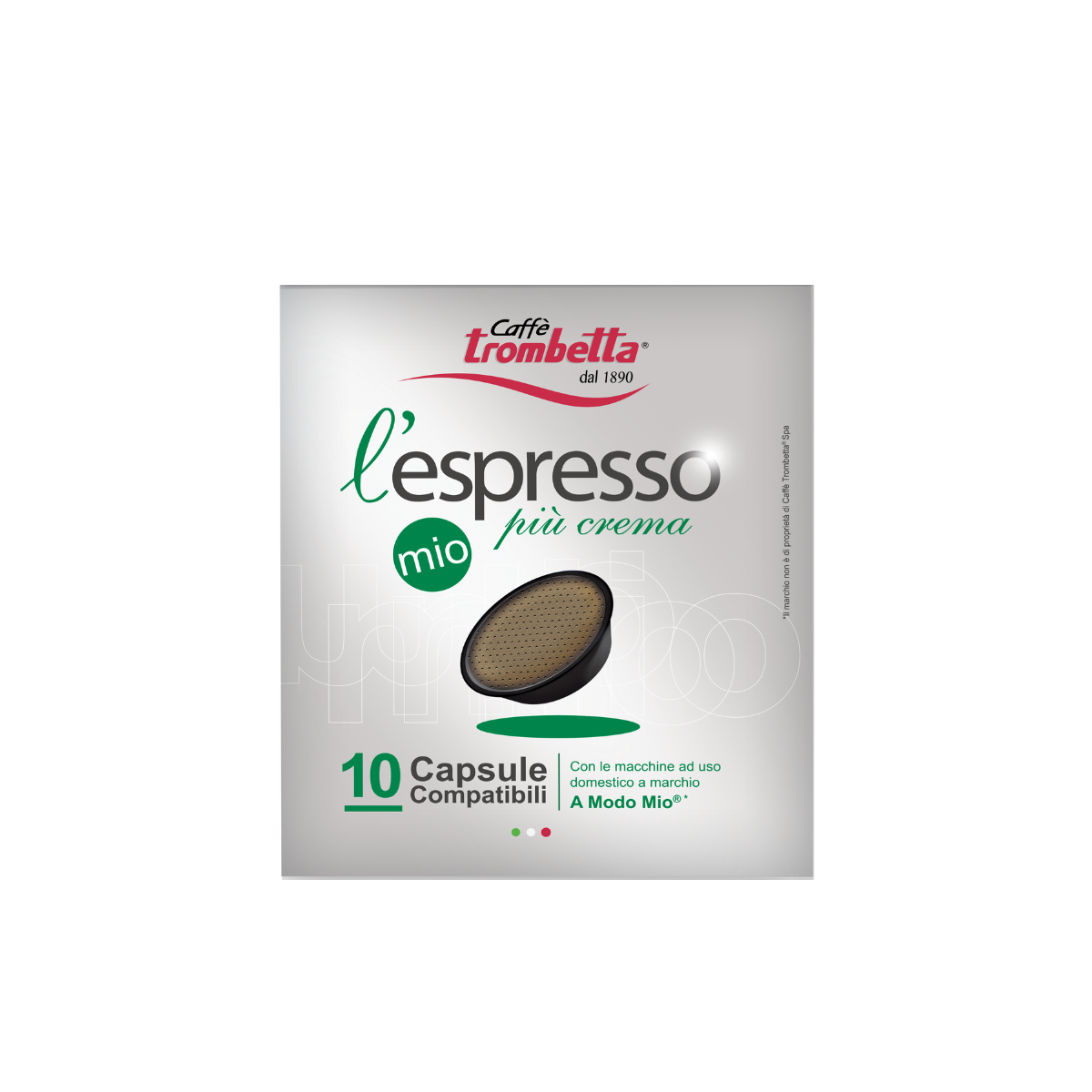 Caffè L'espresso Mio Più Crema – 8 confezioni da 10 Capsule Compatibili  Lavazza® A Modo Mio® - Caffè Trombetta