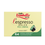 Caffè Trombetta L’Espresso Dolce Più Crema – 4 Confezione da 16 Capsule Compatibili Nescafè Dolce Gusto®