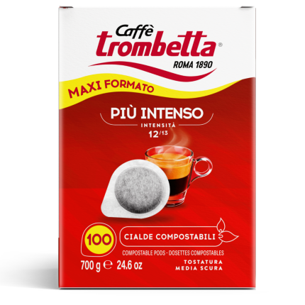 Caffè Trombetta Intenso in Cialda ESE - Confezione da 100 Cialde