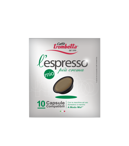 Caffè L’espresso Mio Più Crema – 8 confezioni da 10 Capsule Compatibili Lavazza A Modo Mio